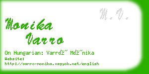 monika varro business card